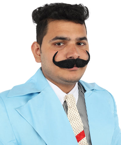 Men's Watson Synthetic Hair Moustache | Facial Hair Multiple Colour Options | HPO
