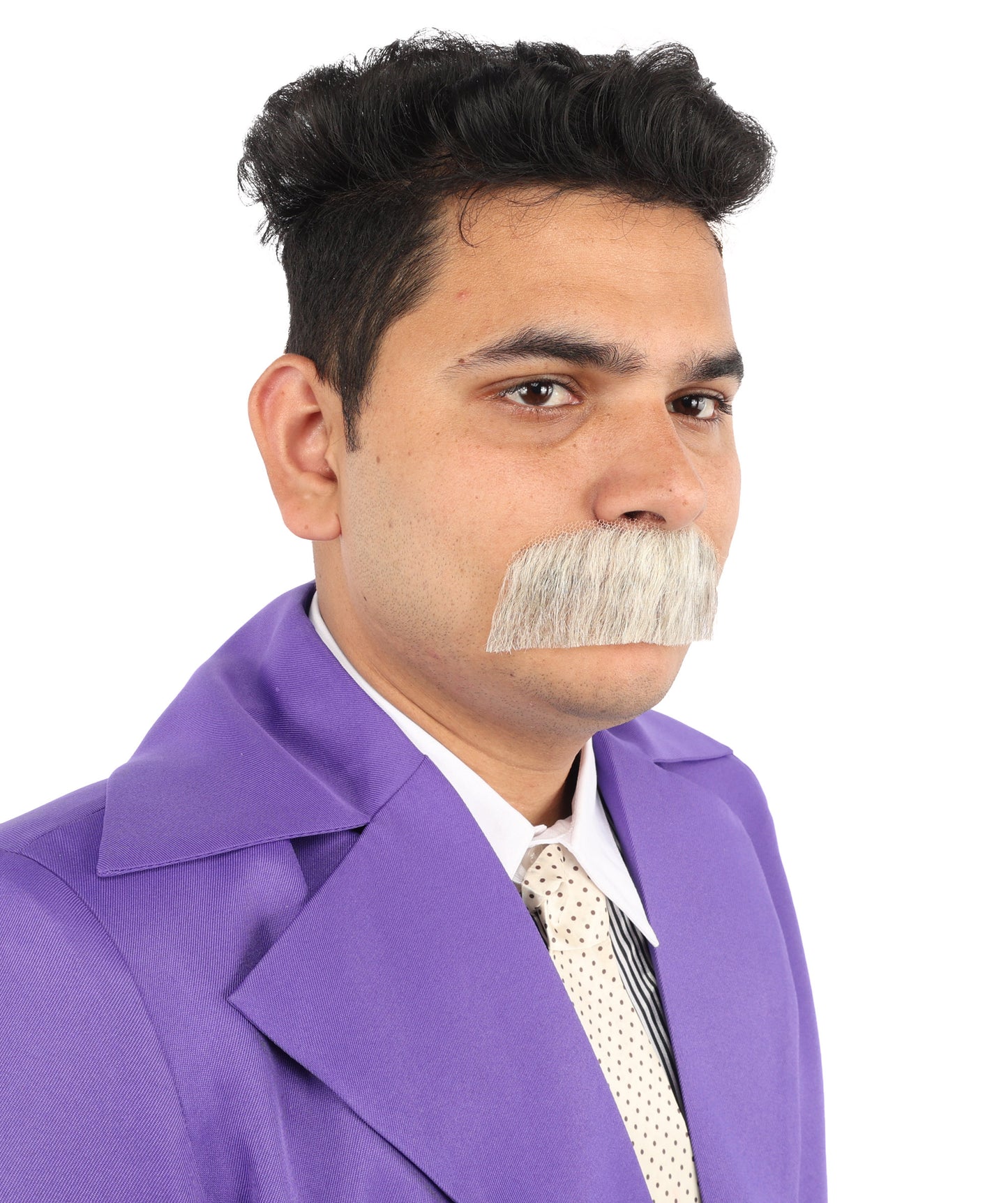 Men's Human Hair Moustache | Facial Hair Multiple Colours Option | HPO
