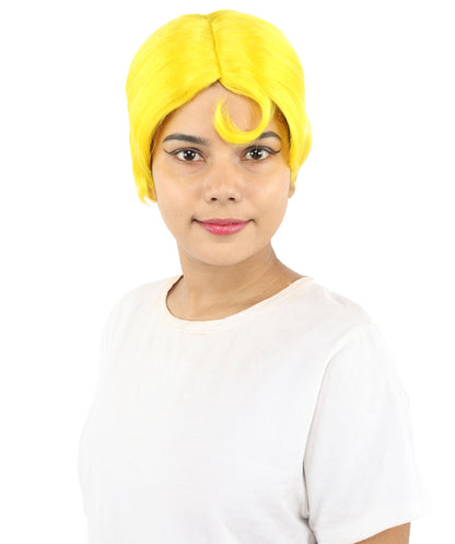 HPO Adult Women’s 10-Inch Short Wig | Multiple Color Options | Celebrity Hairpiece for Costume, Cosplay, and Themed Parties | Sleek and Modern Hairpiece for Versatile Looks