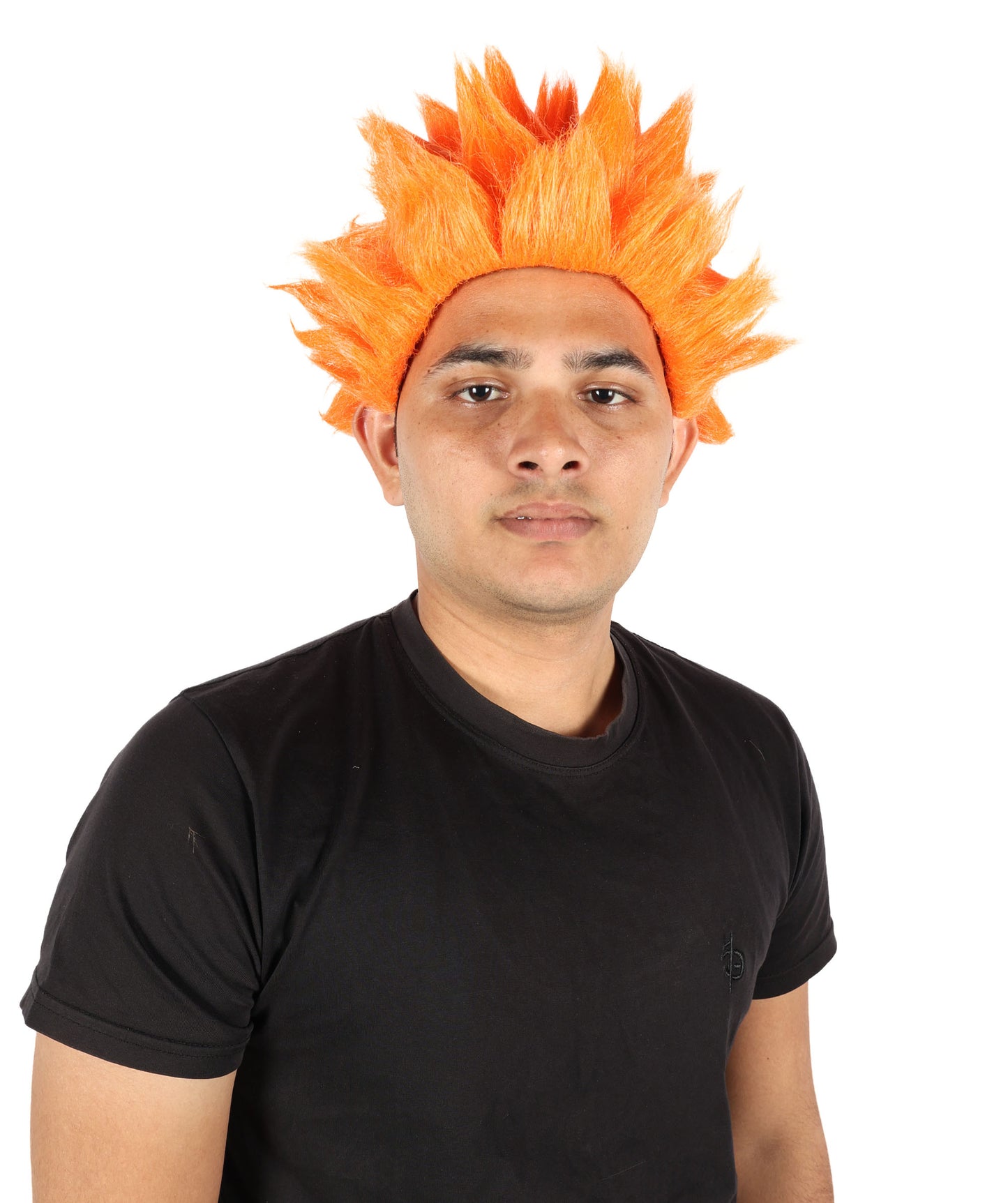 HPO Men’s Anime Young Ninja Nine Tail Yellow Blonde Spiky Wig