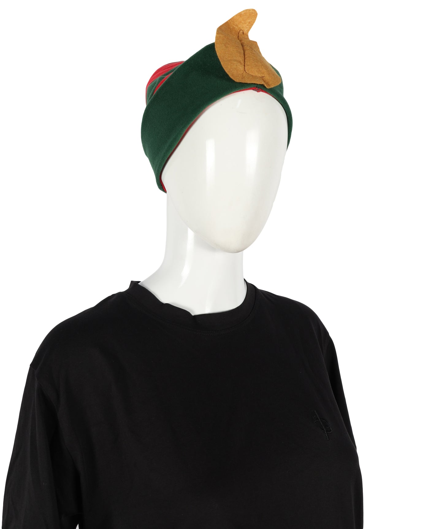 HPO Unisex Classic Velvet Christmas Santa Hat | Soft Red and green Festive Holiday Hat | Ideal for Holiday fun