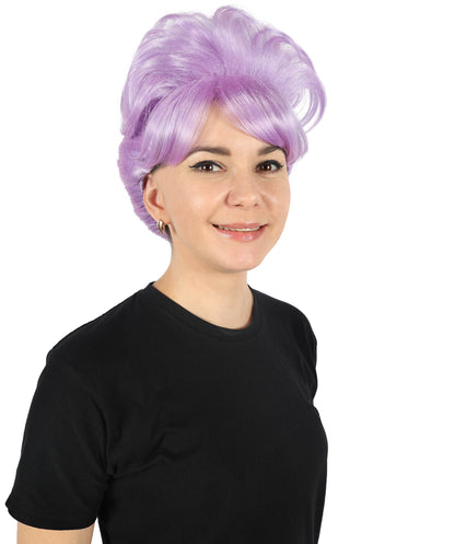 HPO Women's Bun Style 50s Housewife Multiple Wig | Halloween and Cosplay Wig | Flame-retardant Synthetic Fiber