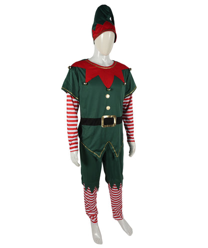 HPO Adult & Teen Men’s Christmas Elf Inflatable Costume | Festive Holiday Cosplay & Party Outfit