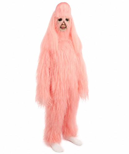 HPO Teen Extreme Hairy Person Costume Bundle & Mask Set - Full-Body Hair Suit Extra-Long Costume Wig for Halloween, Cosplay & Parties - Multiple Color Options