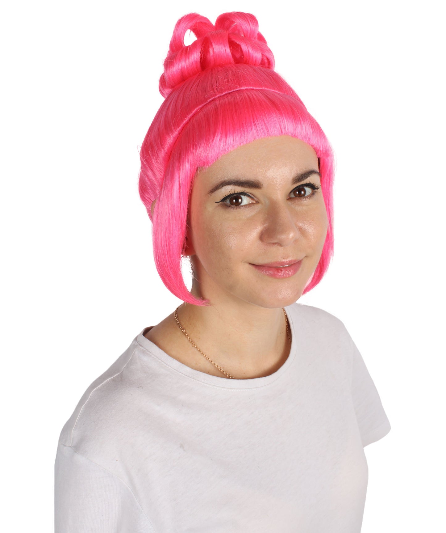 HPO  Women's Halloween Animated Lucy Updo Wig | Multiple Color Options