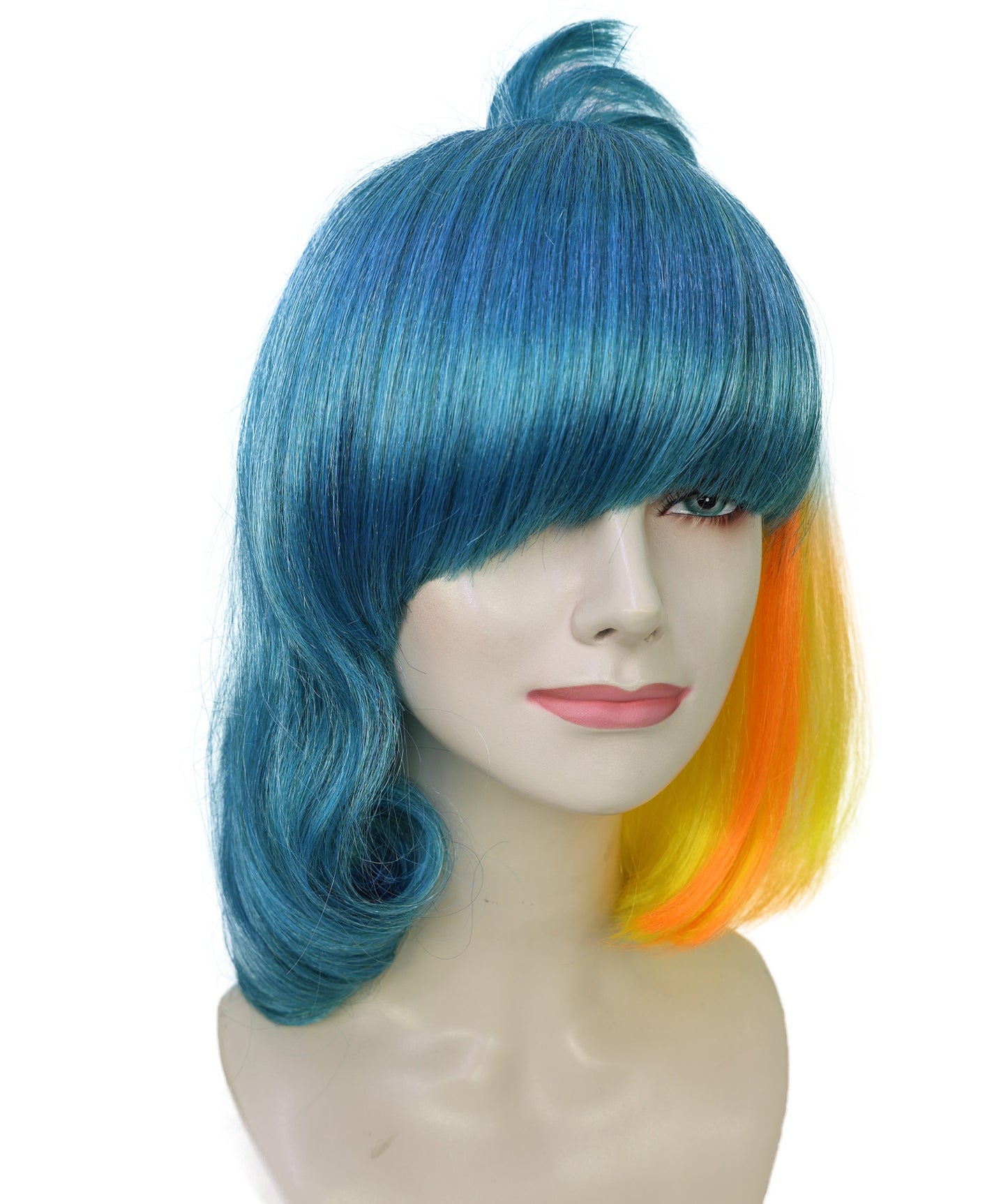 HPO Women's Random Costume Wig – Synthetic Hairpiece for Parties, Festivals, and Themed Events, Breathable Capless Cap