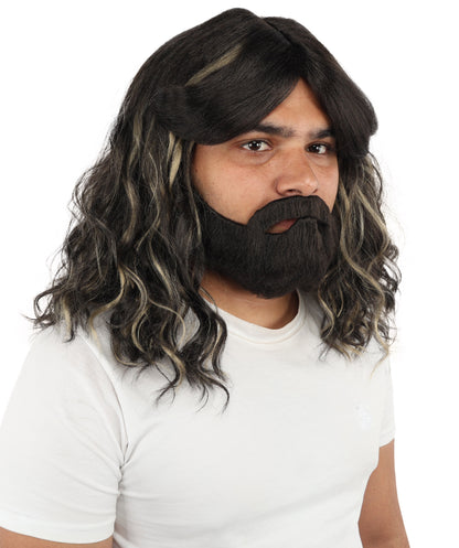 HPO Long Shaggy Layered Wig | Wavy Retro Style Costume Hair | Full Volume Hairpiece for Cosplay, Styling & Themed Styling