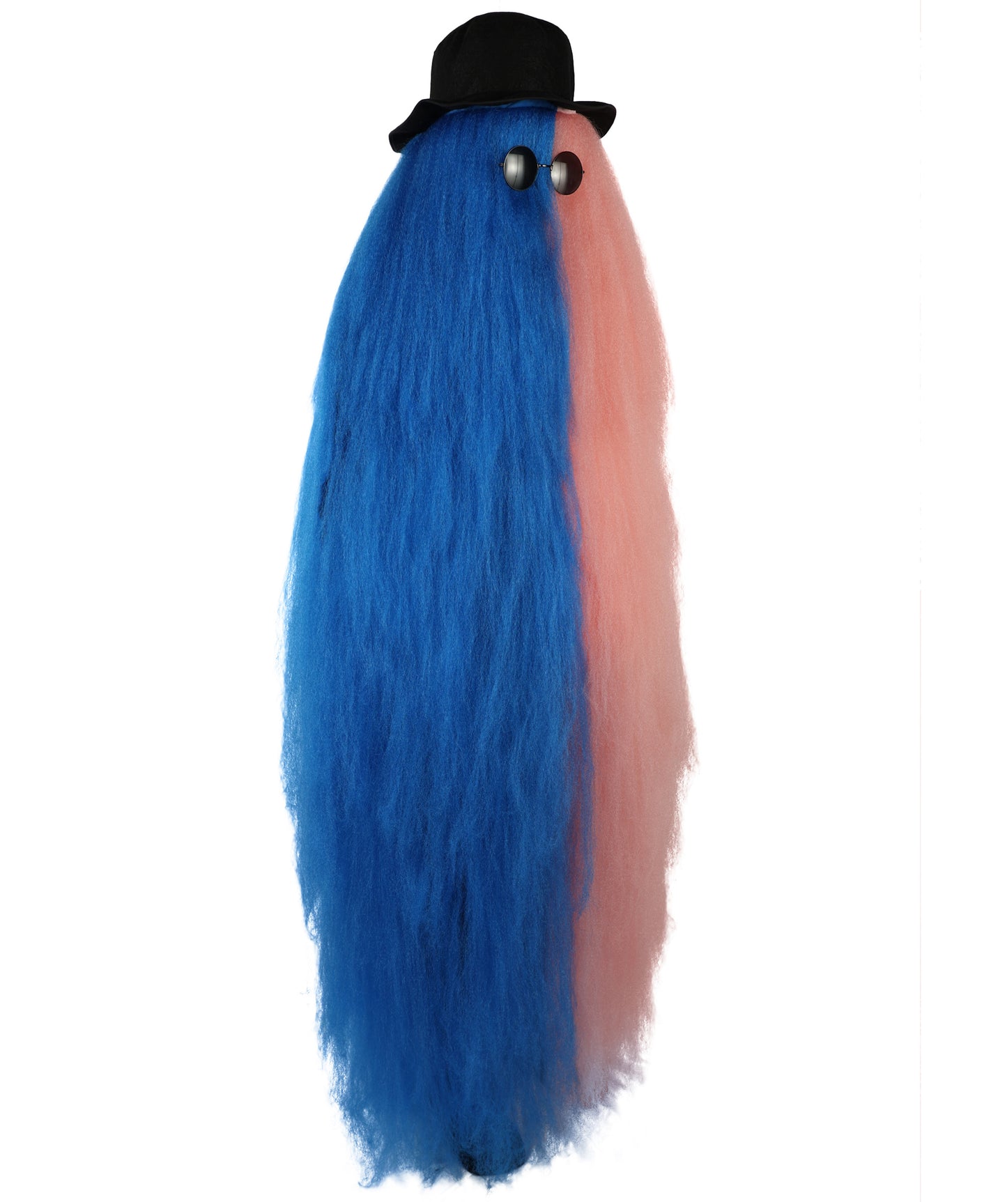 HPO It's Cousin Creature! - Premium | 2 Piece 66 In Extra-Long Iconic Hairy Costume and Wig Set | Includes Hat and glasses | Hairy Halloween Outfit