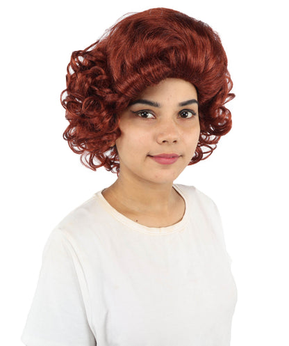HPO Adult Women's Dame Edna Everage Wigs | Multiple Color Options | Drag Queen-Inspired Colorful Synthetic Hair for Parties, Stage Events | Breathable Capless Design