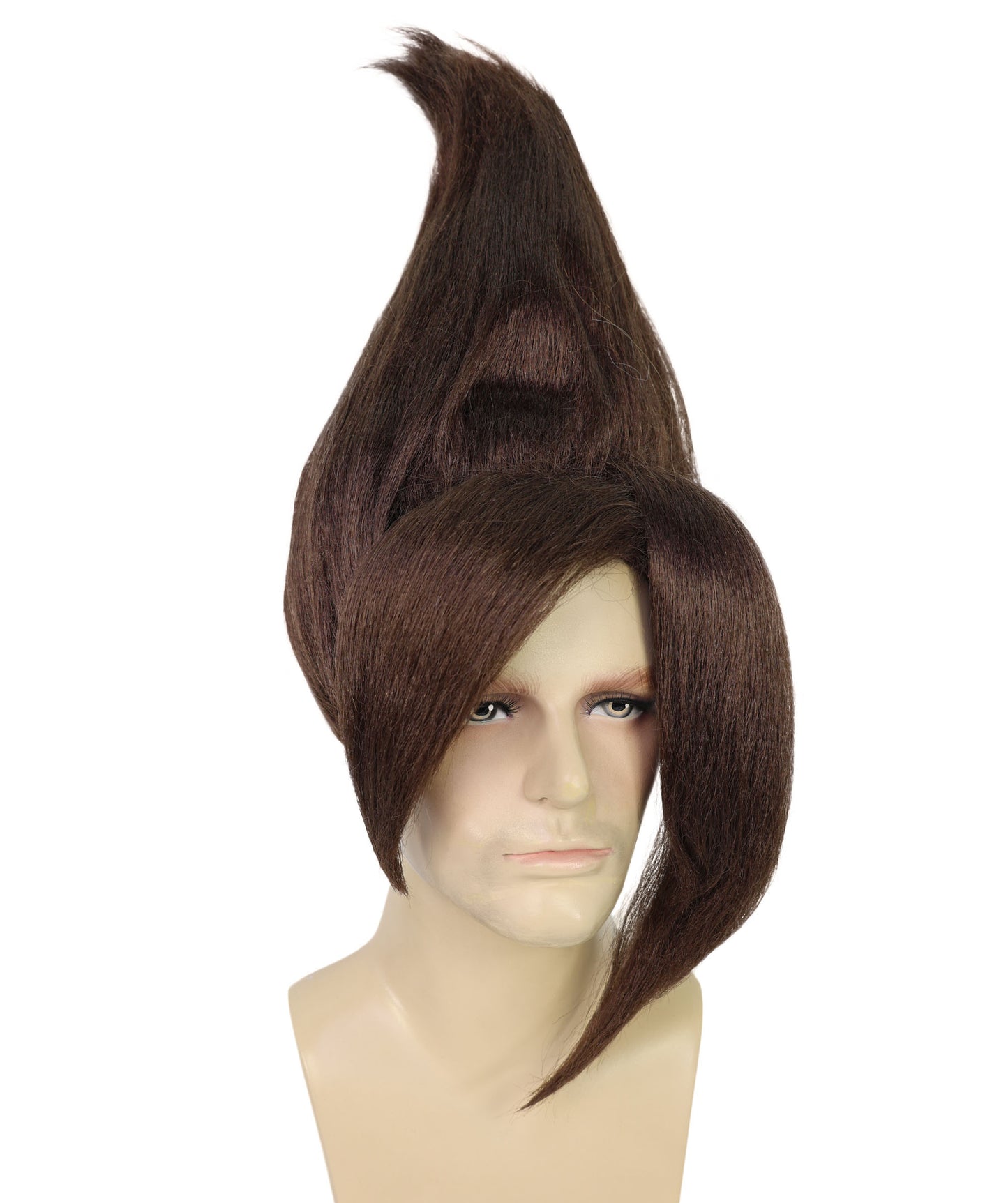 HPO Adult Men's Tv Musical Movie Troll Spiked Wig | Multicolor Options | Flame-retardant Synthetic Fiber