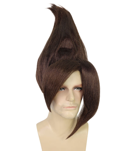 HPO Adult Men's Tv Musical Movie Troll Spiked Wig | Multicolor Options | Flame-retardant Synthetic Fiber