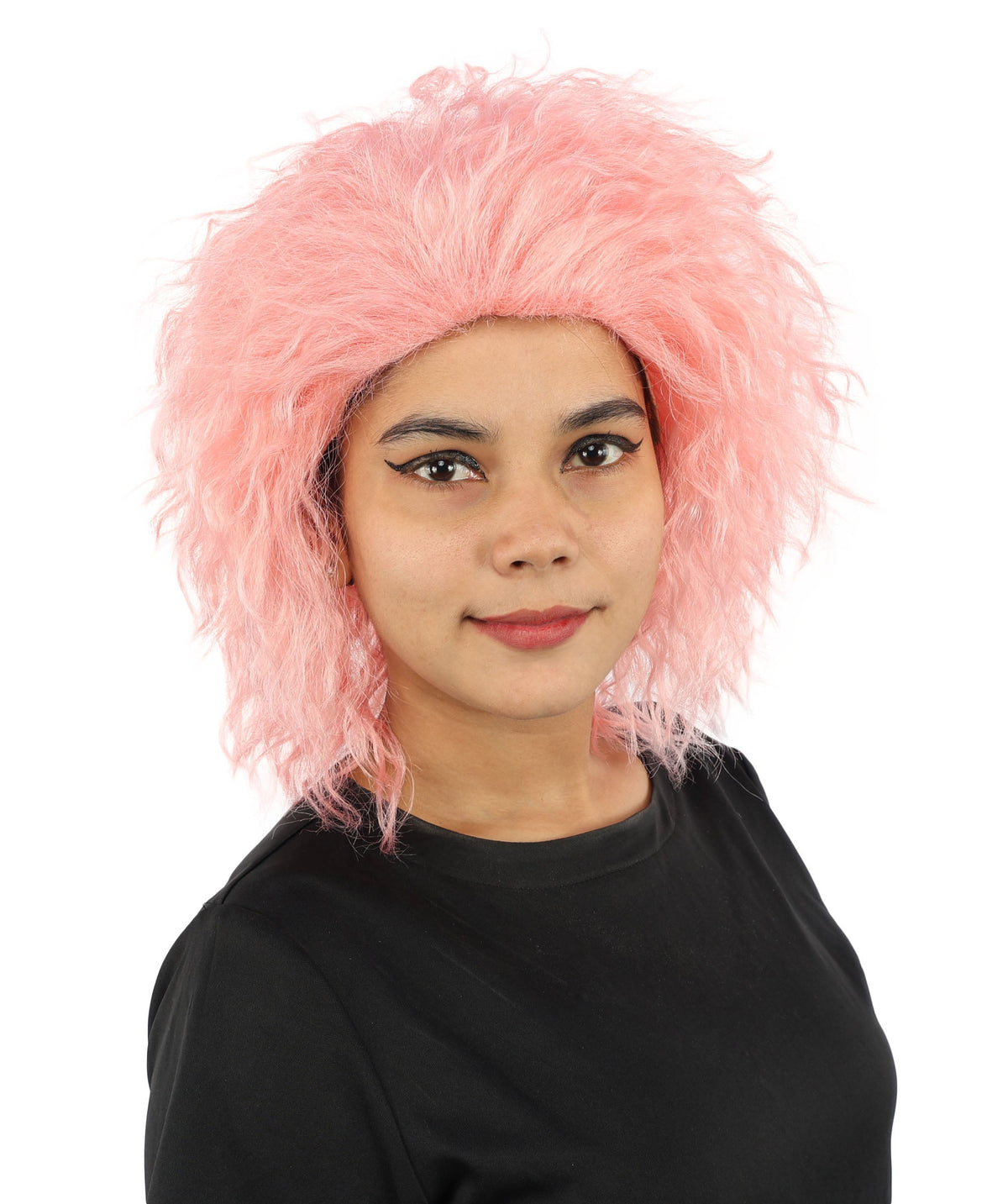 HPO Adult & Teen Women’s 15-Inch Curly Wig | Multiple Color Options | Wavy Voluminous Style | Idal for Costume, Cosplay, and Themed Events