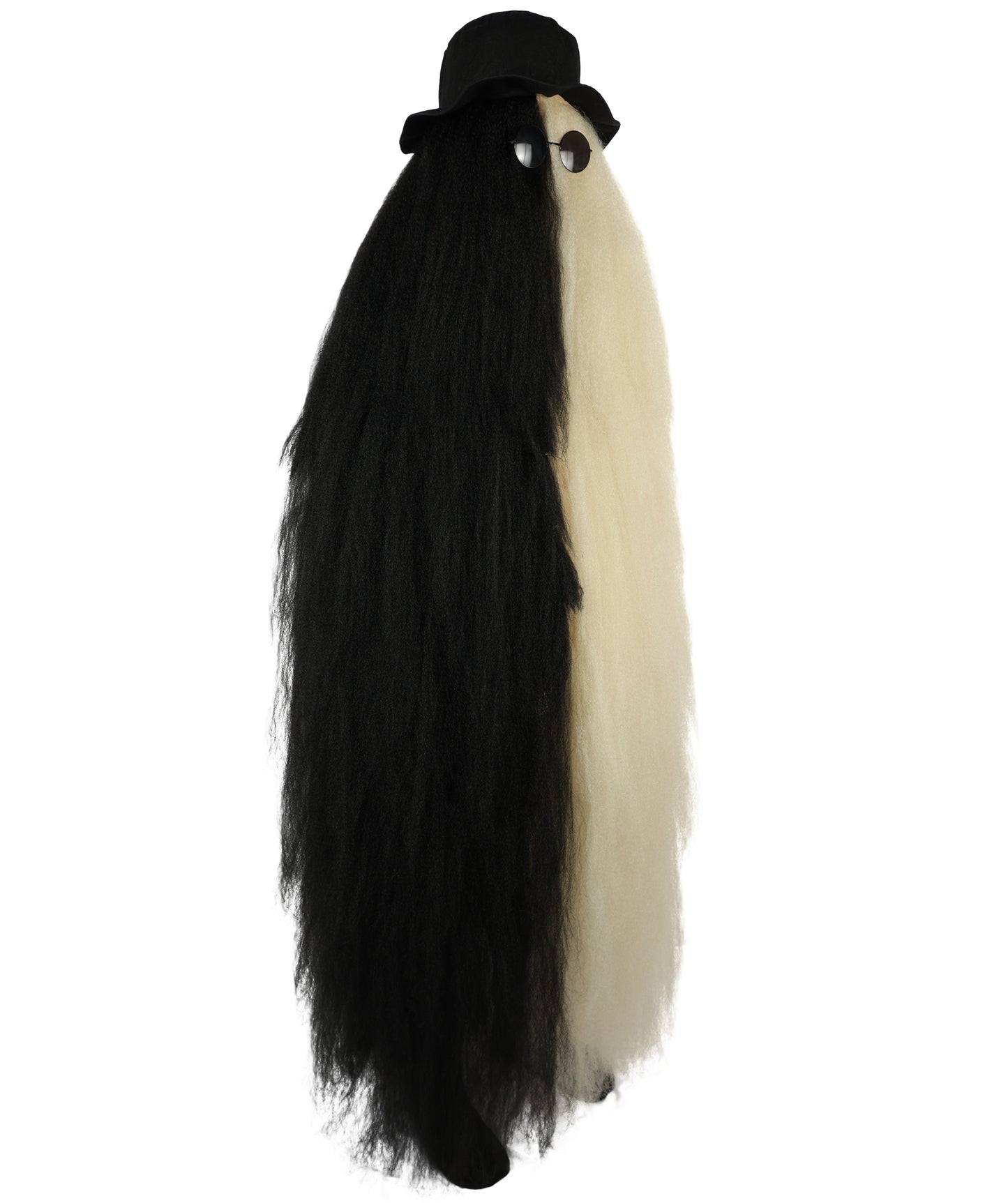 HPO It's Cousin Creature! - Premium | 2 Piece 66 In Extra-Long Iconic Hairy Costume and Wig Set | Includes Hat and glasses | Hairy Halloween Outfit