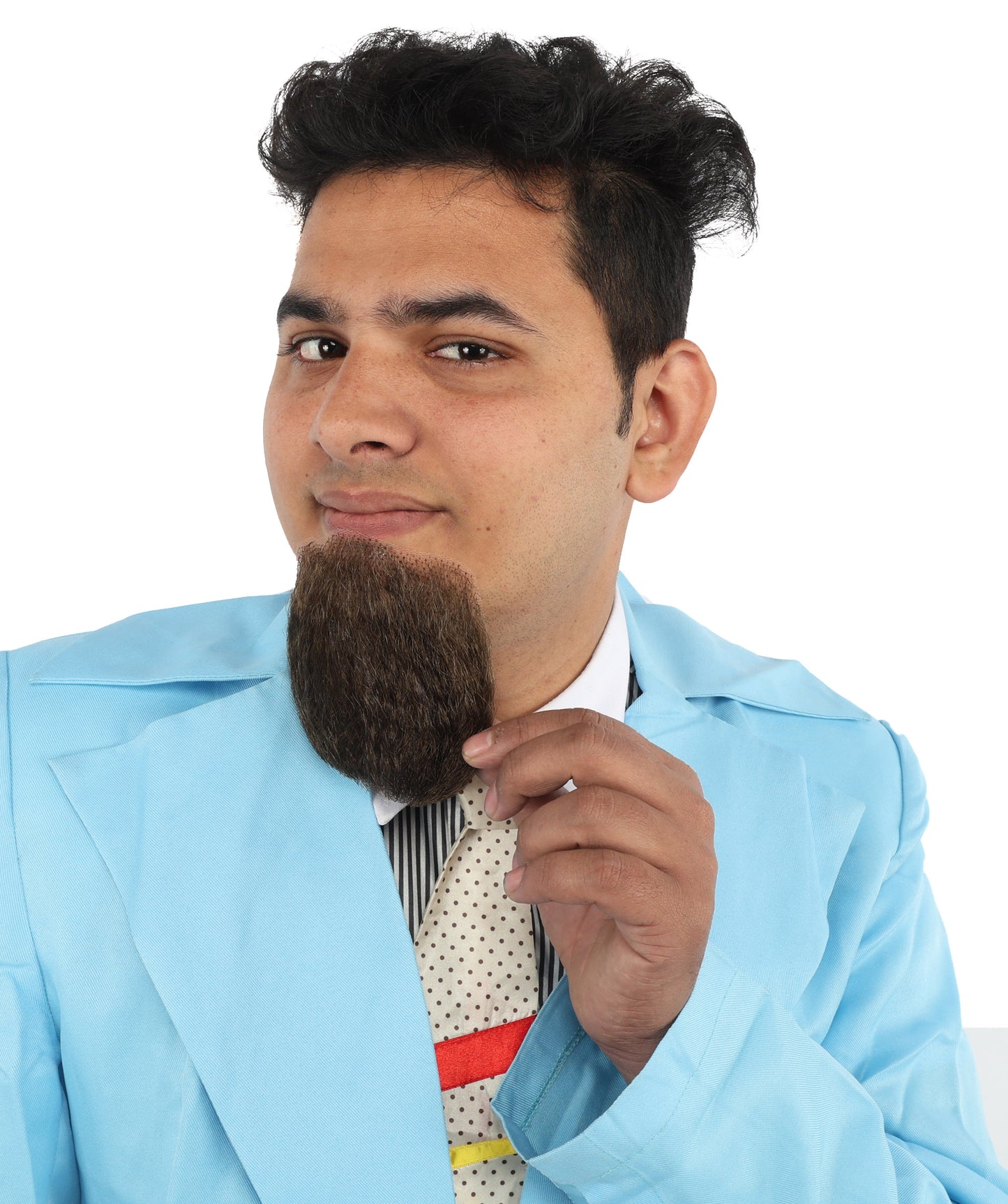 Men's Van Dyke Goatee Beard | Synthetic Facial Multiple Color Options Hair