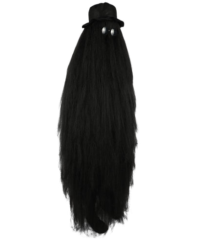 HPO It's Cousin Creature! - Premium | 2 Piece 66 In Extra-Long Iconic Hairy Costume and Wig Set | Includes Hat and glasses | Hairy Halloween Outfit