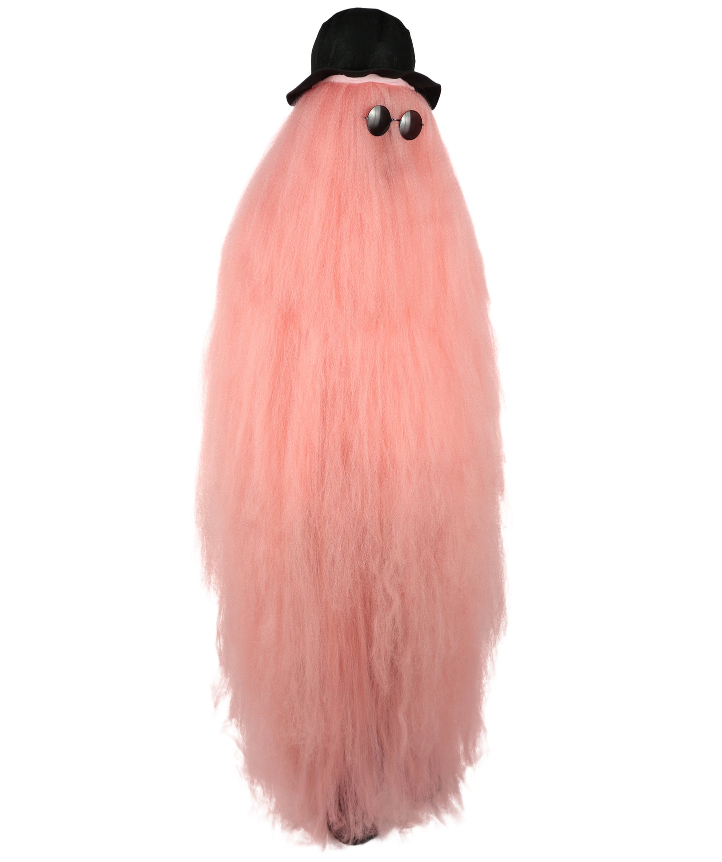 HPO It's Cousin Creature! - Premium | 2 Piece 66 In Extra-Long Iconic Hairy Costume and Wig Set | Includes Hat and glasses | Hairy Halloween Outfit