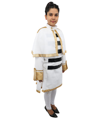 C-ZOFEK Frieren Elf Cosplay White Costume White Cape| Skirt, Pantyhose, Earrings