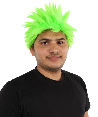HPO Adult Men's Japanese Superhero Manga Spiky Wig |  Multi Color Options