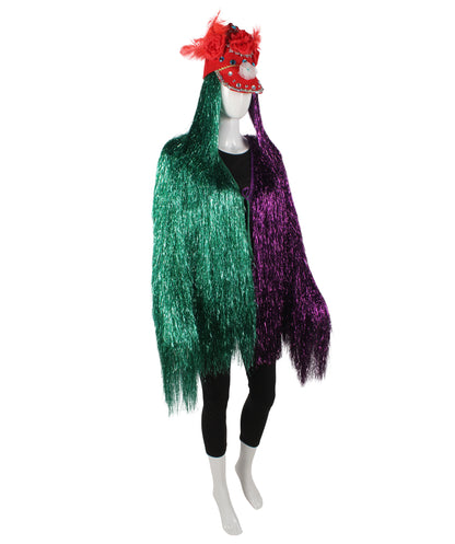 Green/Purple Tinsel Costume