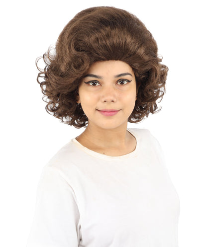 HPO Adult Women's Dame Edna Everage Wigs | Multiple Color Options | Drag Queen-Inspired Colorful Synthetic Hair for Parties, Stage Events | Breathable Capless Design