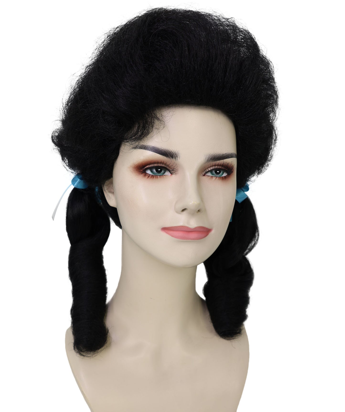 HPO Women’s Classic Elly May Clamped Multiple Wig With Two Blue Hair Ribbons