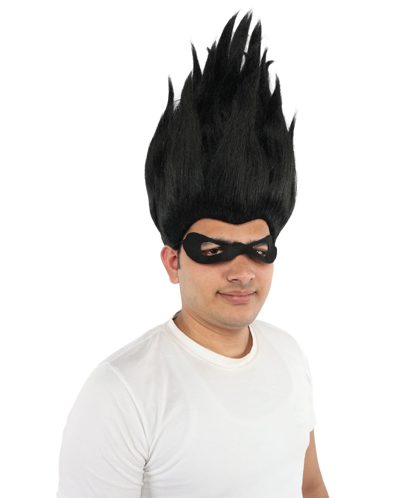 HPO Animated Movie Supervillain Wig , Troll Wig , Premium Breathable Capless Cap