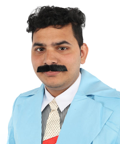 HPO  Men's Fake Lampshade Mustache (Natural Black)