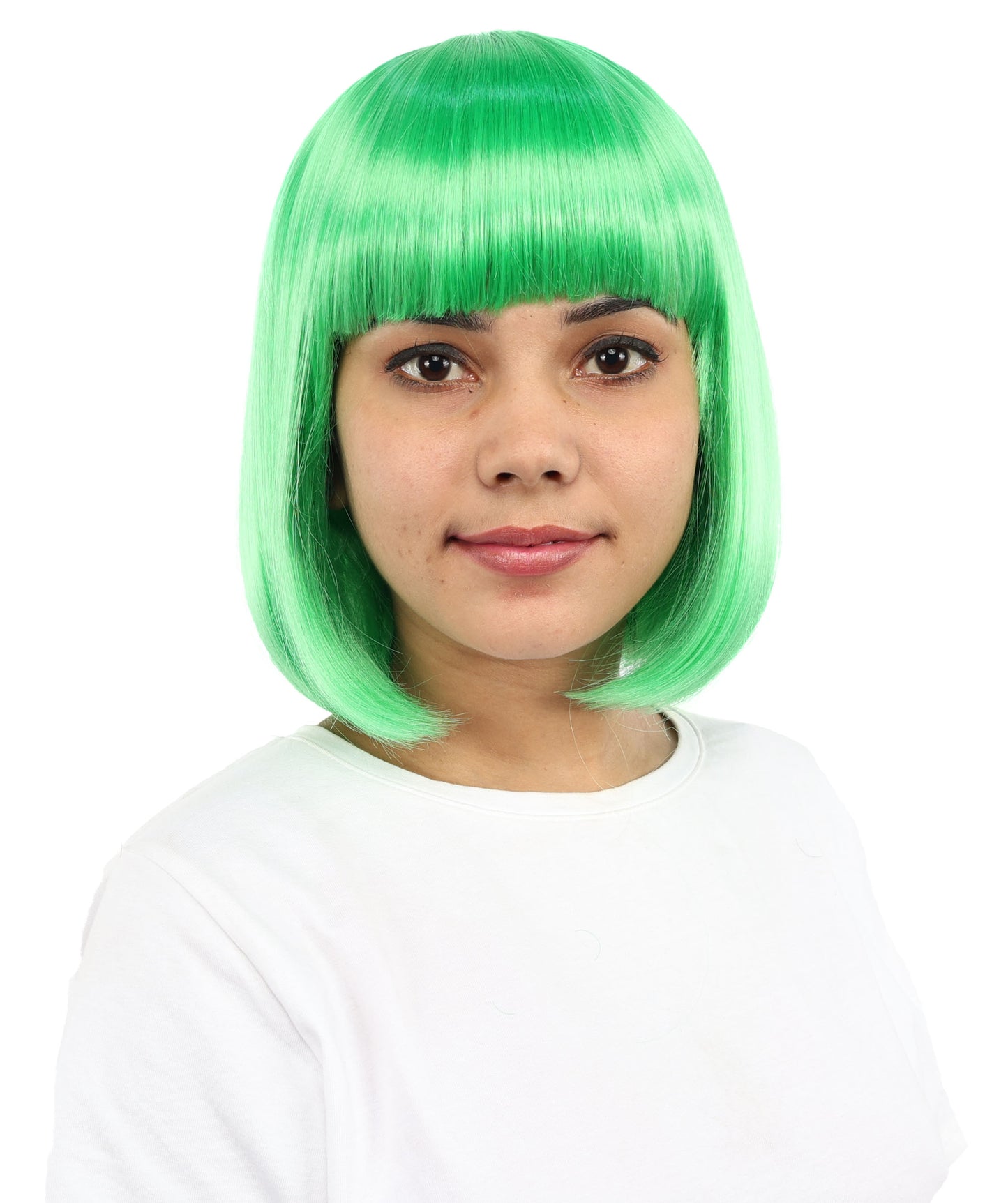 Adult Women’s Medium Bob Wig with Bangs – Layered Hairstyle with Soft Synthetic Fibers & Smooth Texture With Standard Cap | Stylish Hairpiece for Cosplay, Parties & Photo Shoots | Multicolor Options