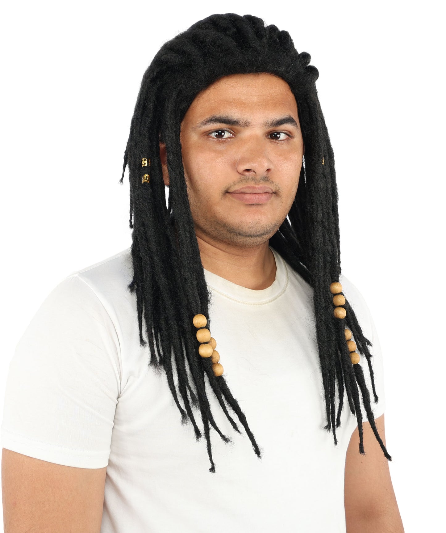 HPO Men’s Blonde Dreadlock Wig | Ideal for Cosplay, Halloween and Themed Parties | 22 Inch Realistic Texture, Adjustable Cap, and Comfortable Fit