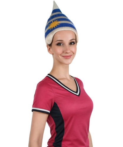 Uruguay Flag Sport Troll Wig | National Pride | Premium Breathable Capless Cap