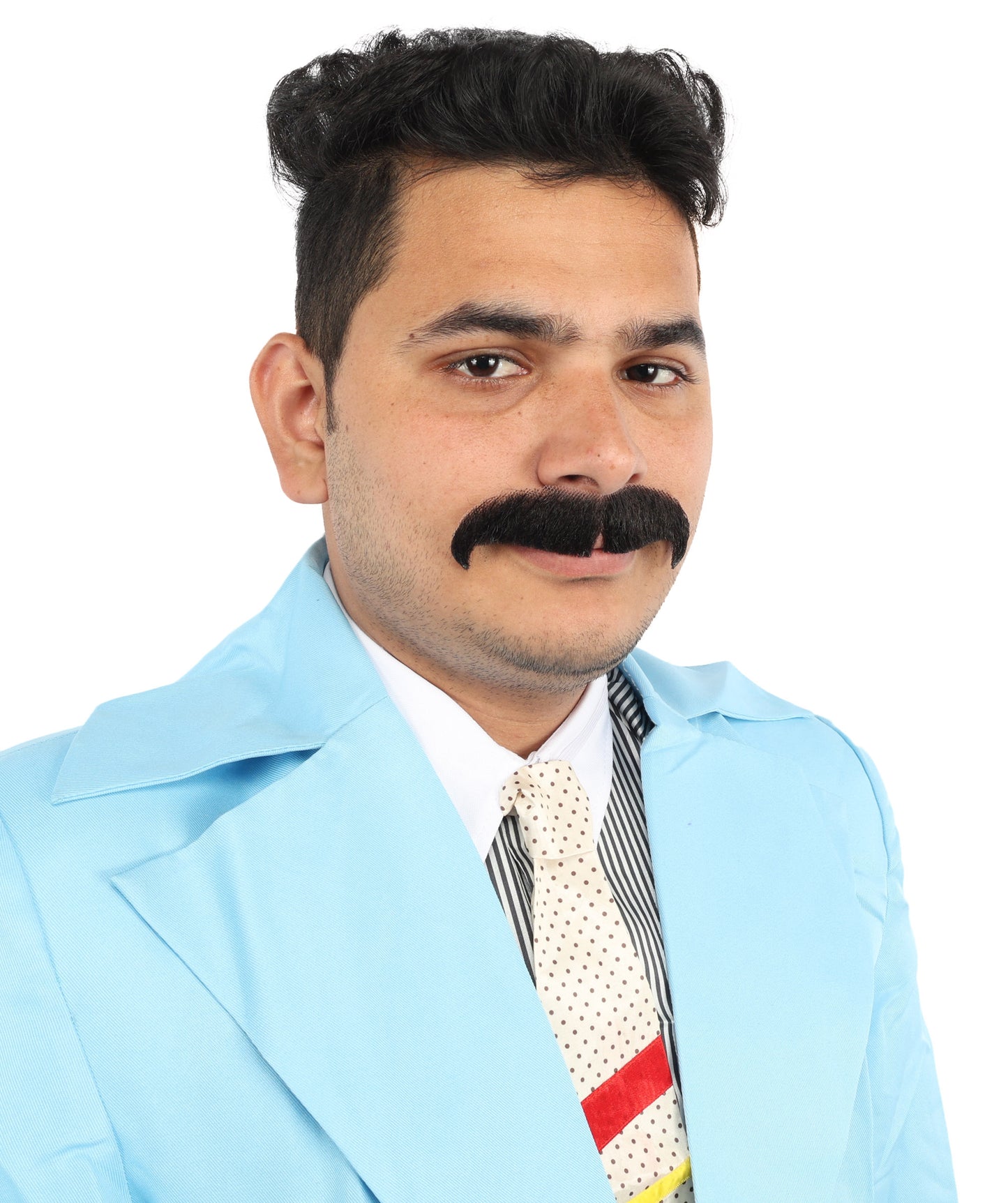 HPO  Men's Fake Human Hair Musician Mustache | Multiple Colors