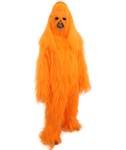 HPO Teen Extreme Hairy Person Costume Bundle & Mask Set - Full-Body Hair Suit Extra-Long Costume Wig for Halloween, Cosplay & Parties - Multiple Color Options