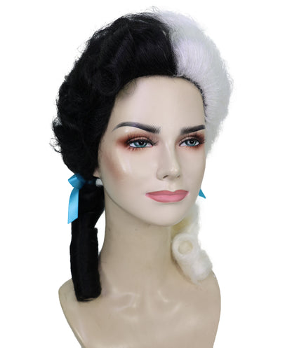 HPO Women’s Classic Elly May Clamped Multiple Wig With Two Blue Hair Ribbons