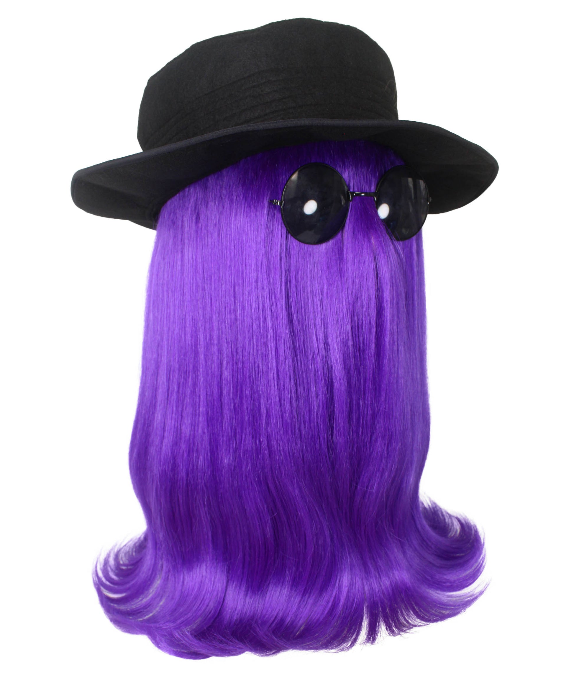 Purple Straight Creature Wig