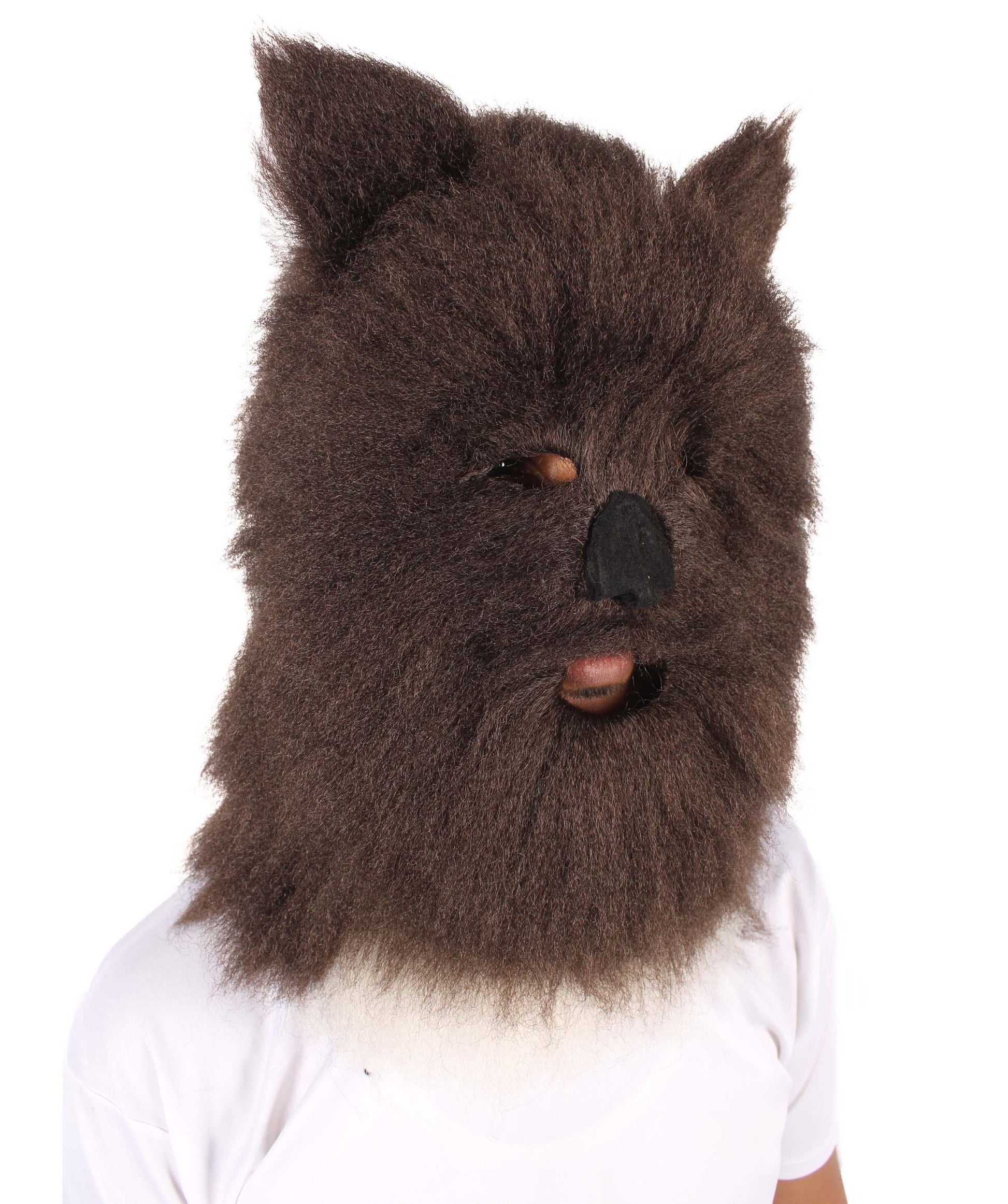 Unisex Dark Brown Grizzly Bear Mask