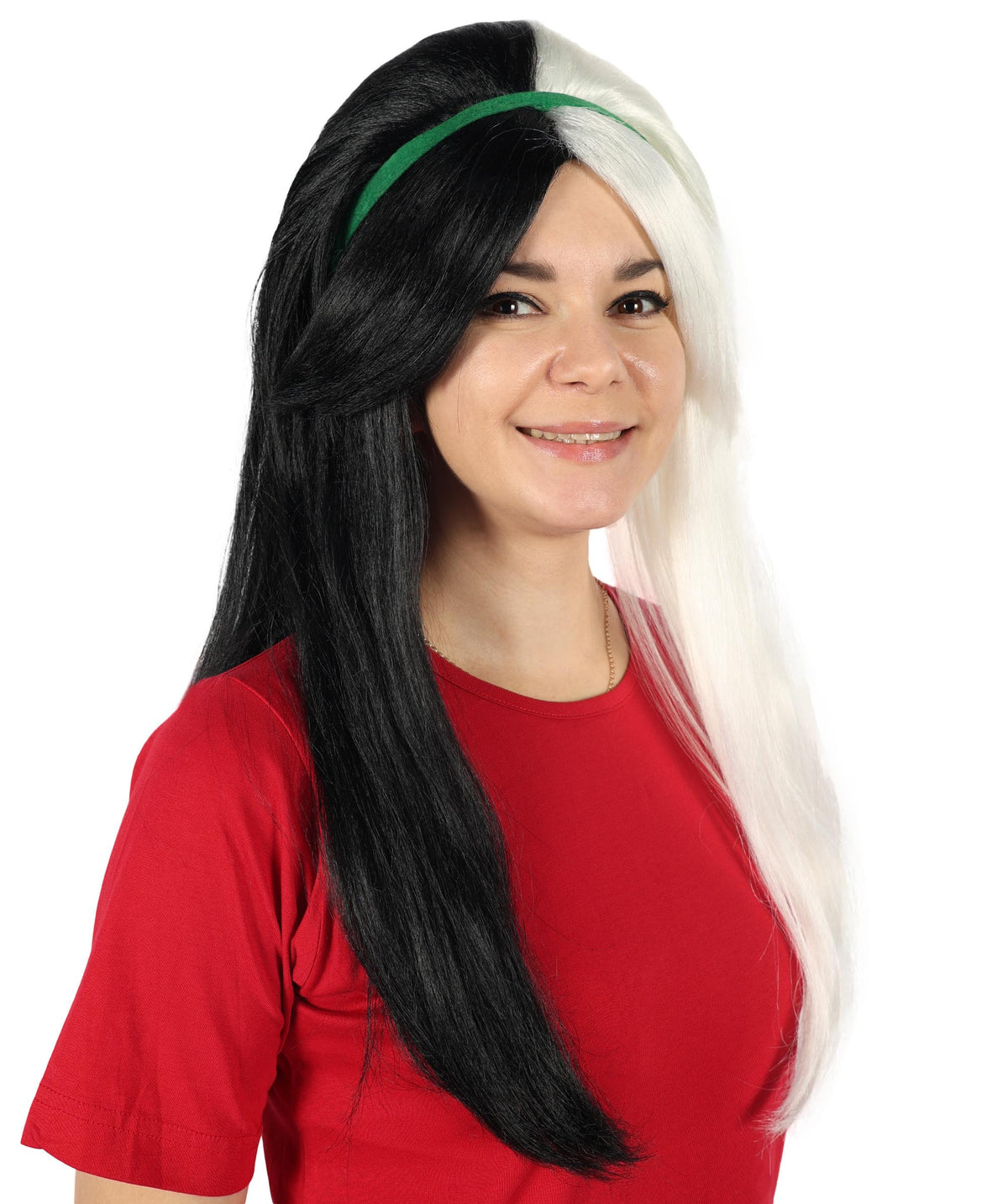 Fancy Monster Womens Wig  | Neon Sky Multicolor Halloween Wig | Premium Breathable Capless Cap