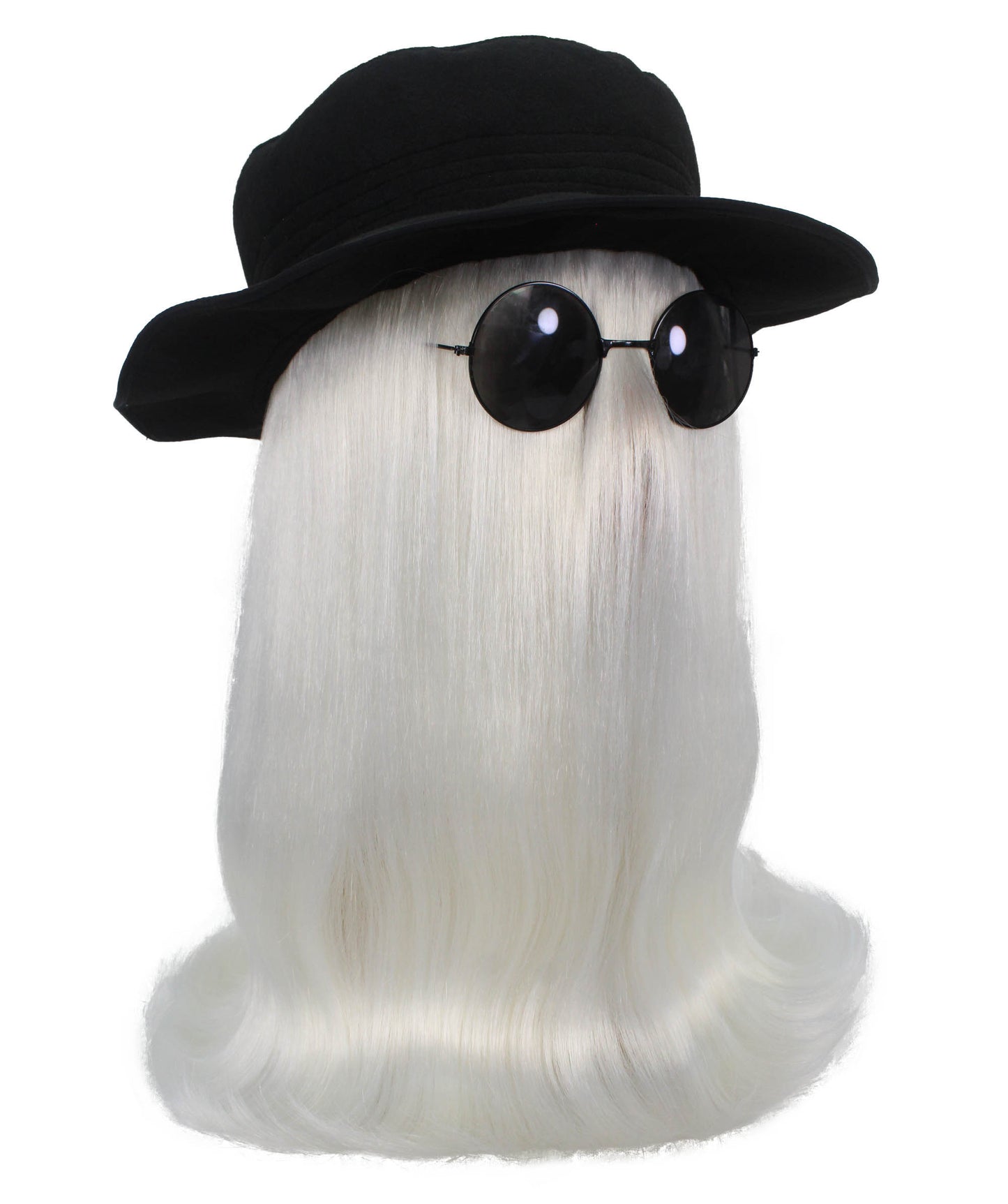 White Straight Creature Wig