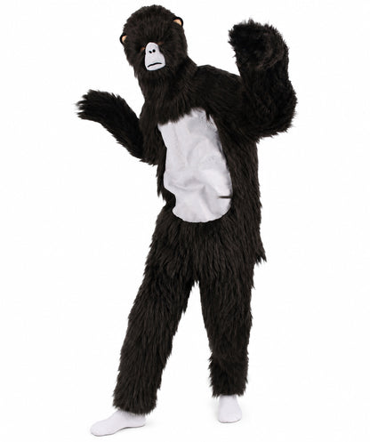 HPO Black and Grey Gorilla Costume with Mask | Long Synthetic Fibers Bundle