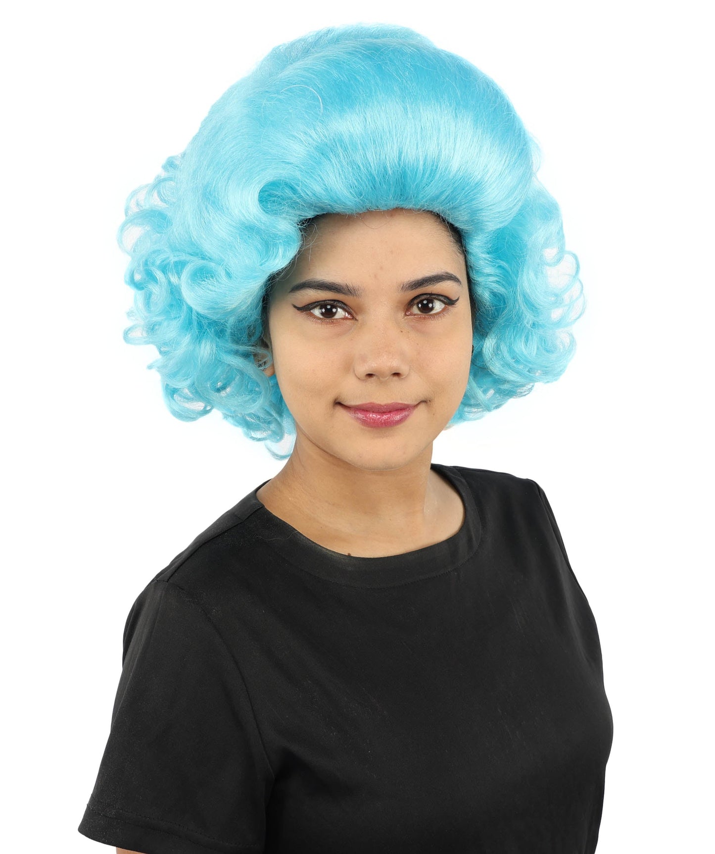 HPO Adult Women's Dame Edna Everage Wigs | Multiple Color Options | Drag Queen-Inspired Colorful Synthetic Hair for Parties, Stage Events | Breathable Capless Design