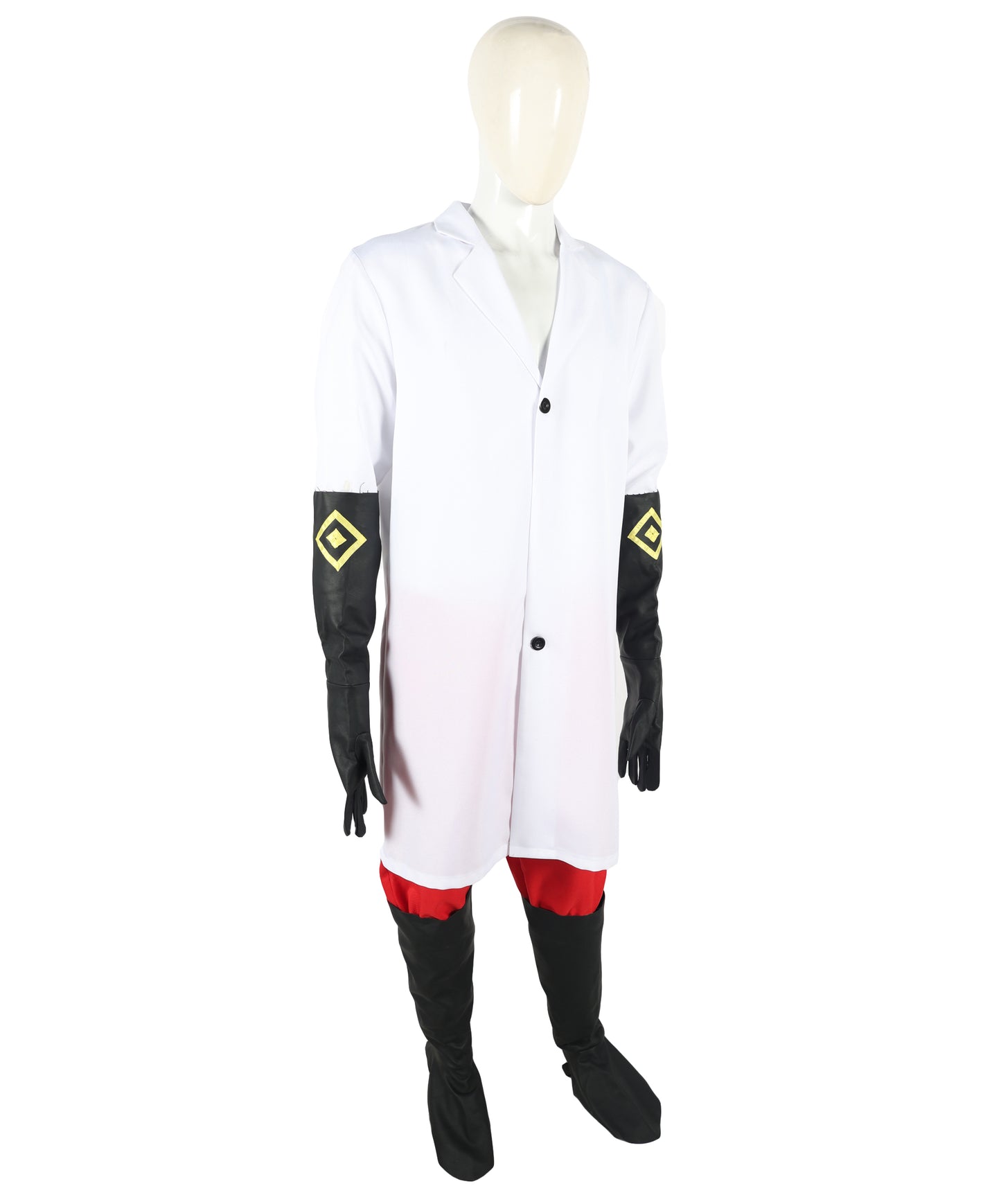 HPO Adult Men's  Multicolor Evil Scientist Costume | Goggles & Lab Coat | Halloween Cosplay & Themed Events