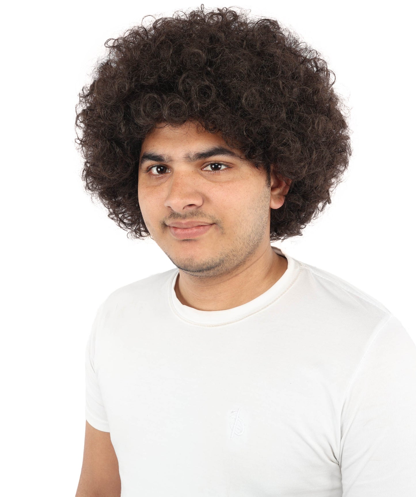 HPO Men's Multi-Color Options Curly Clown Wig | Flame-Retardant Synthetic Fiber and Standard Cap | Ideal for Parties, Cosplay, and Themed Events