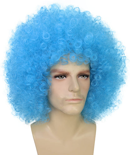 Men’s Big Curly Afro Wig | Bold Hair for Halloween, Themed Parties | Multiple Color Options