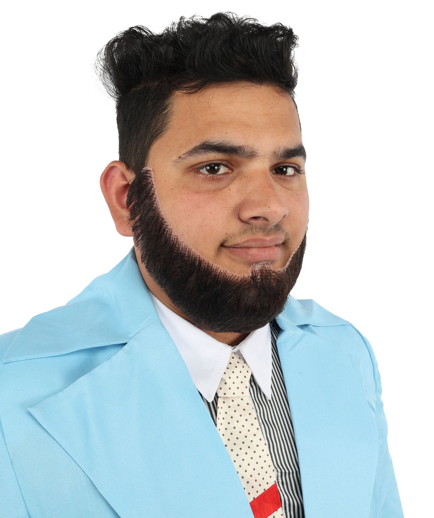HPO  Men's Chin Curtain Style Long Beard Set | Multiple Color Options | HPO
