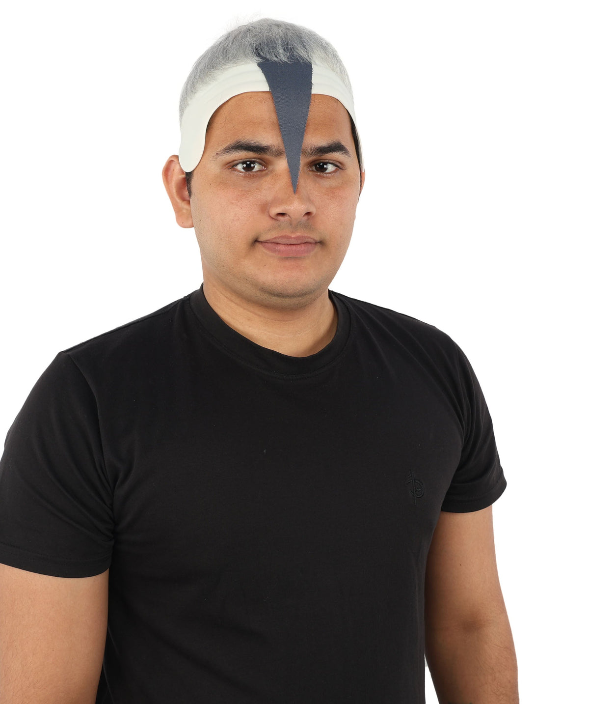 HPO Adult Men's Men's Adhesive Front Military Wig | Multicolor Options | Dark High and Tight Style with Glue-On Sideburns, Synthetic Fiber & Realistic Hairline | Halloween, Sci-Fi Roleplay, Special Effects Makeup & Costume Events