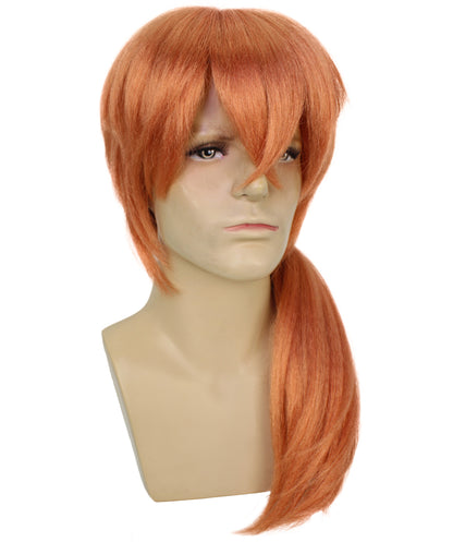 HPO Adult Men'S Bungo Stray Dogs Chuya Nakahara Cosplay Wig | Anime-Inspired Short Wavy Brown Wigs, Adjustable Fit | Perfect for Halloween Comic-Con or Cosplay Events