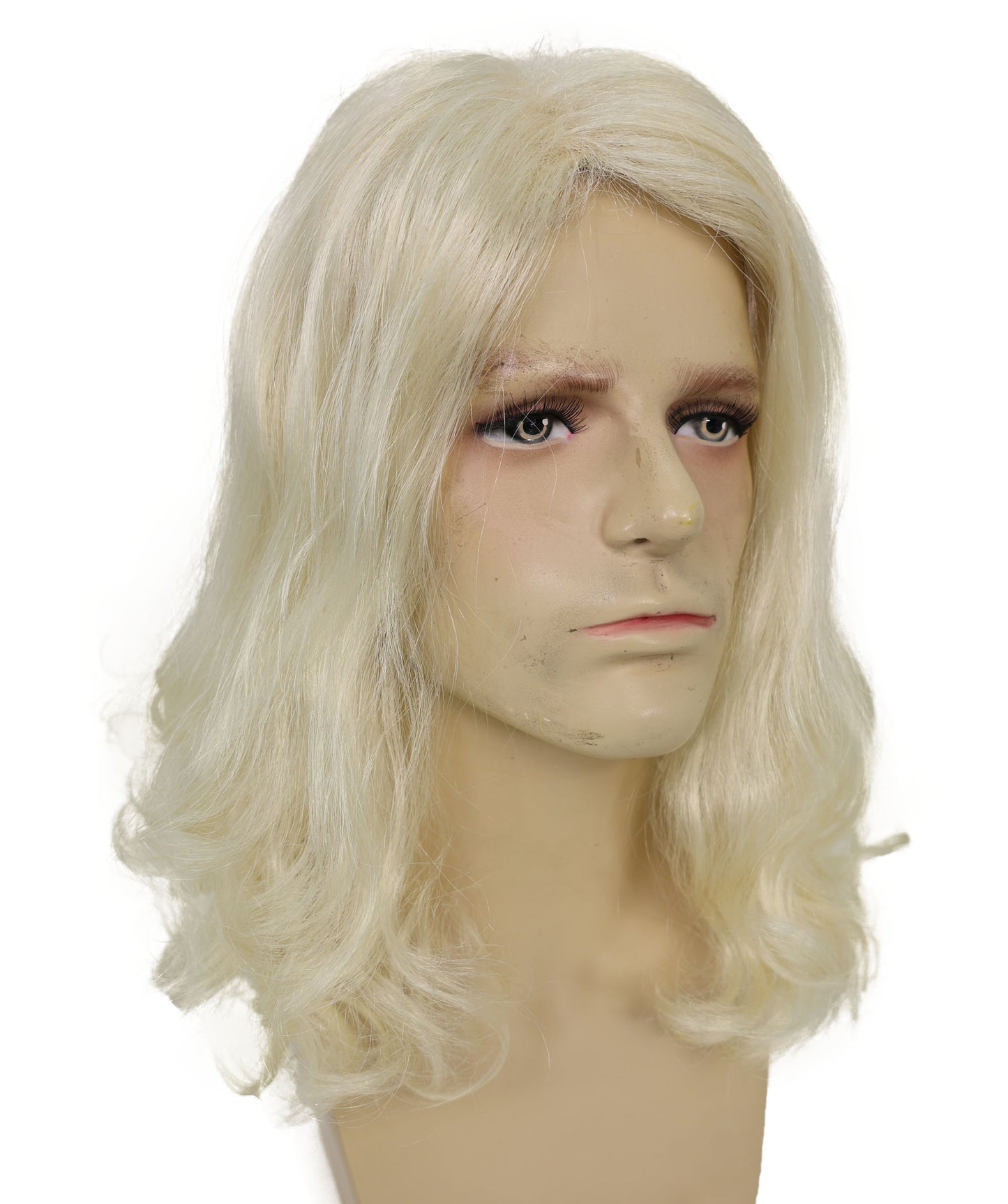 Men's Brown Barebone Medium Wavy Wig | Multicolor Options | Best for Halloween | Flame-retardant Synthetic Fiber