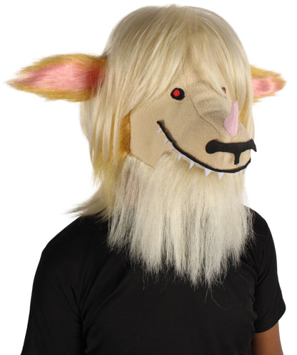 Unisex Unicorn Demon Blonde Doggy Mask