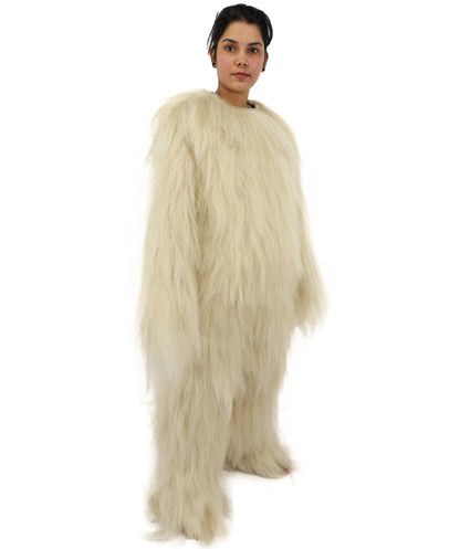 HPO Teen Extreme Hairy Person Costume Bundle & Mask Set - Full-Body Hair Suit Extra-Long Costume Wig for Halloween, Cosplay & Parties - Multiple Color Options