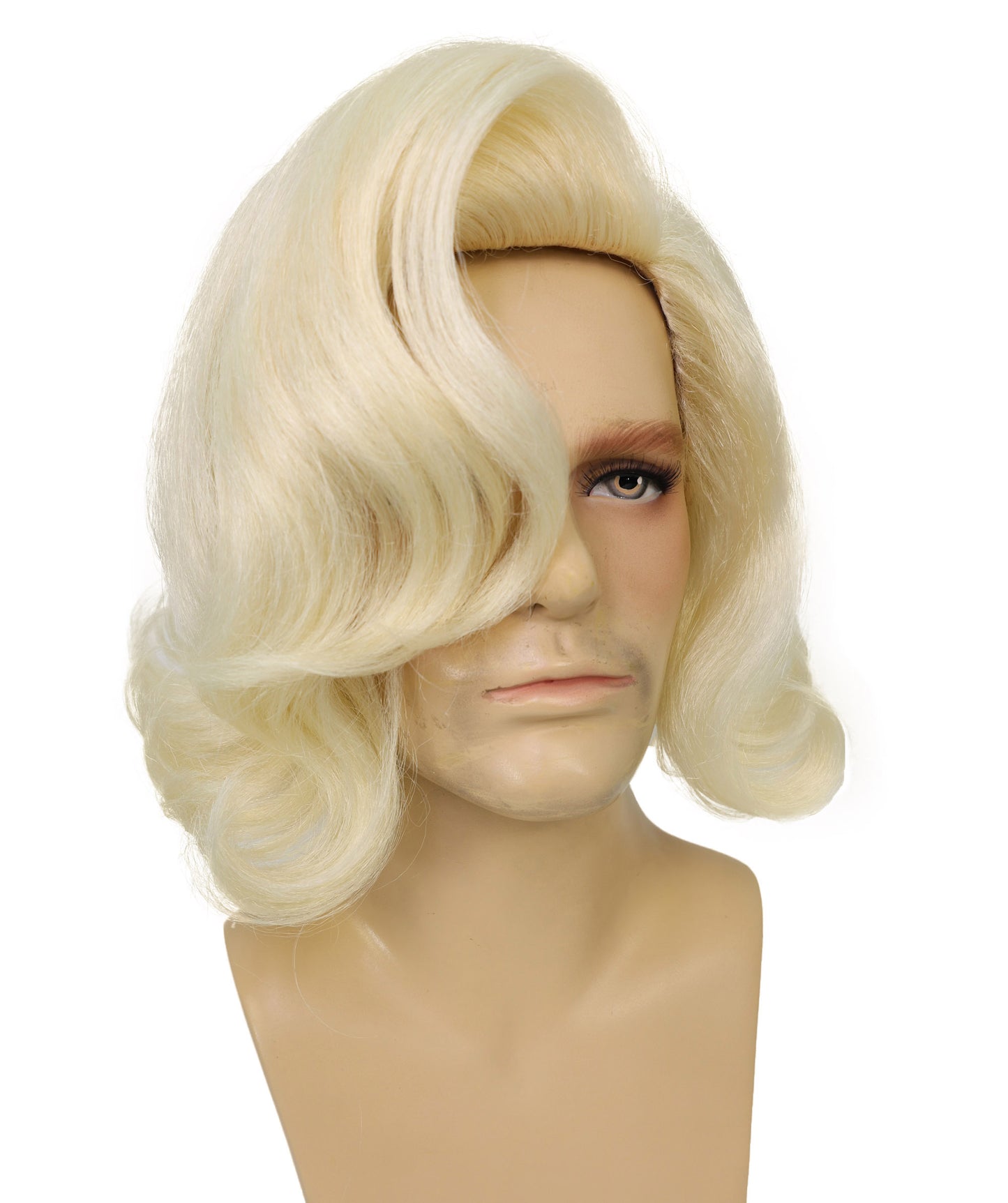 HPO Men's Comedy Movie Character Layered Textured Hair Wig I Flame-retardant Synthetic Fiber