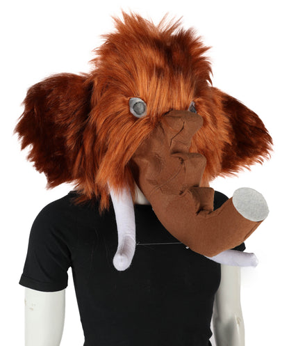 HPO Unisex Elephant Fur Costume – Plush and Cozy Animal Outfit – Perfect for Halloween and Cosplay Parties, Stage Performances – Soft Durable and Realistic Elephant Design!